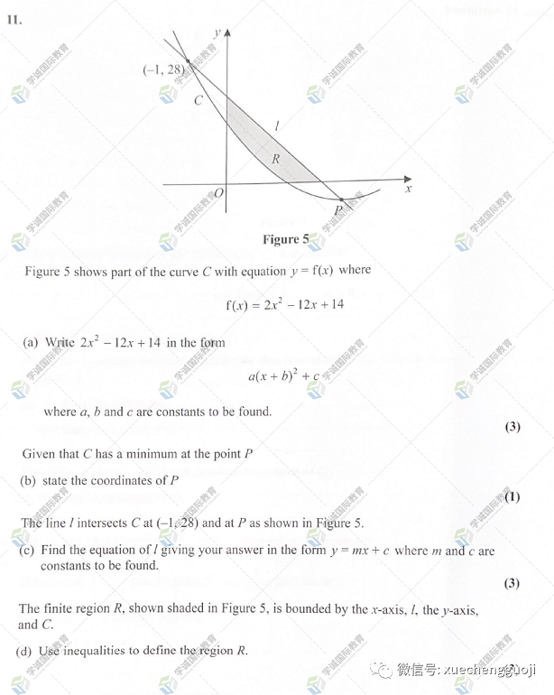 爱德思A-Level课程数学P1