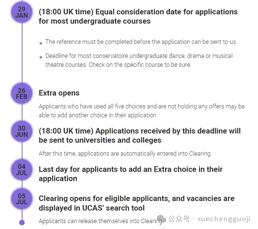 2025届英国本科申请时间轴
