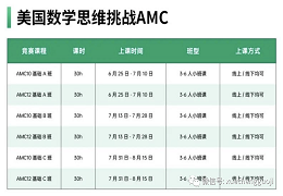 2023-2024年度AMC8/10/12竞赛中国区考试时间！
